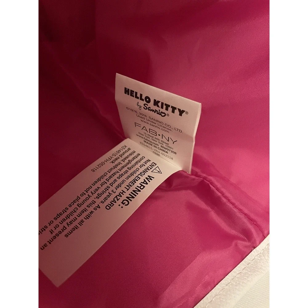 2018 Hello‎ Kitty White Tote Purse Bag Fab NY Sanrio 13 x 10